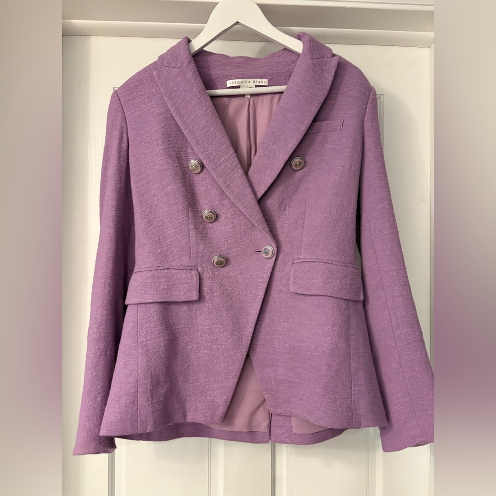 Veronica Beard Miller Dickey Jacket in Violet - Picture 13 of 14